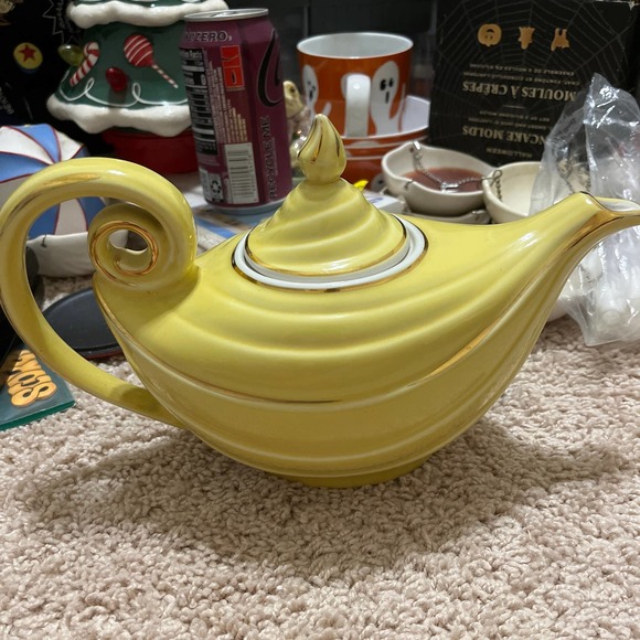 Hall Kitchen Yellow Hall Vintage Genie Lamp Teapot Poshmark